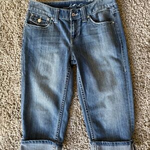 INC International Concepts Blue Ankle Cropped Jeans